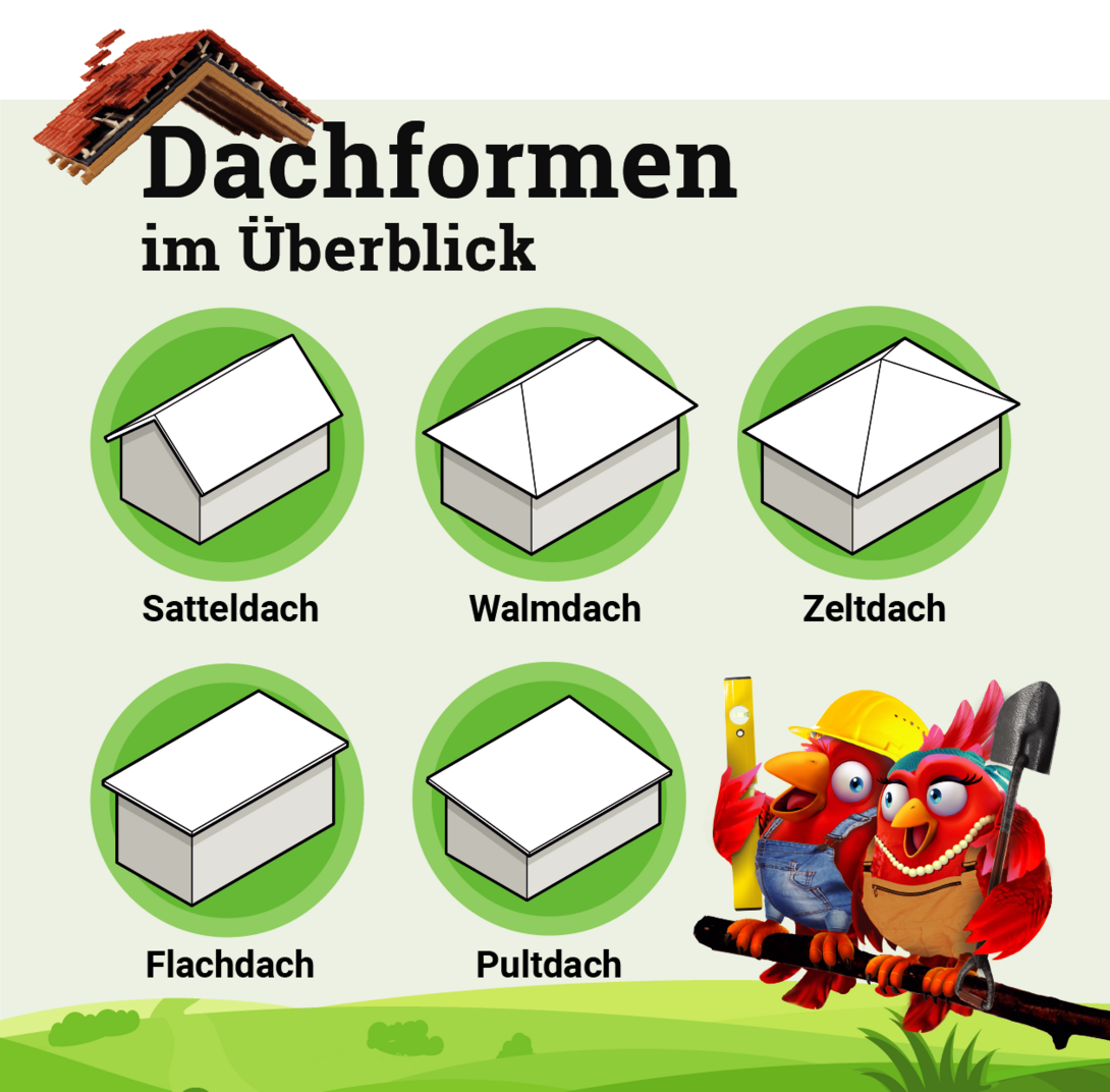 Infografik-Dachformen
